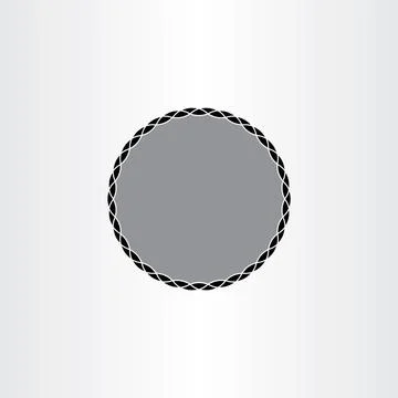 Black background label circle vector frame design 스톡 일러스트