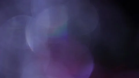 Black background with large overlapping bokeh lights Stock Footage 318918633