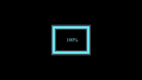 A black background with a light blue rectangular frame, a black inner recta.. イラスト素材