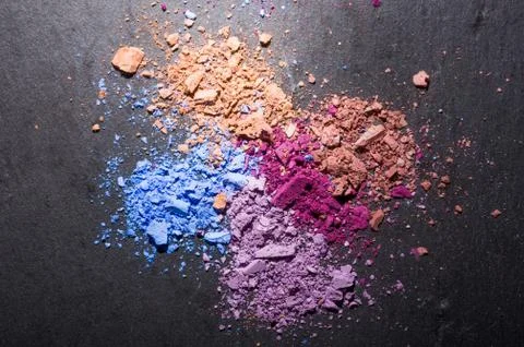 Black background makeup foundation Stock Photos