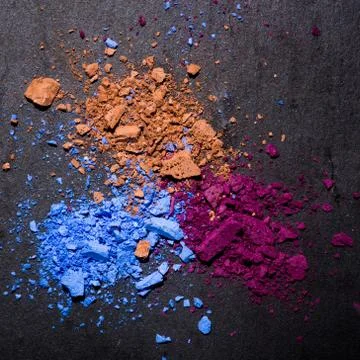 Black background makeup foundation Stock Photos