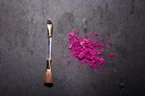 Black background makeup foundation Stock Photos