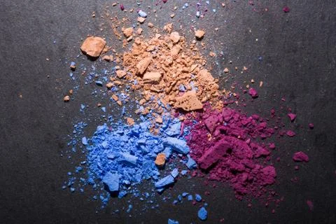 Black background makeup foundation Stock Photos