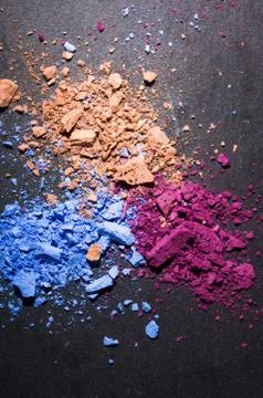 Black background makeup foundation Stock Photos