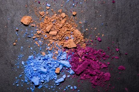 Black background makeup foundation Stock Photos