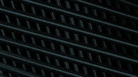 Black background. Motion. Bright emerald different lines in abstraction fly Stockillustratie