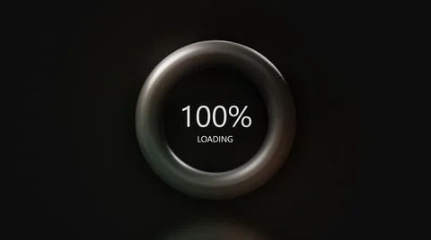 Black background. Motion. Purple loading in the ring that runs very fast. Stock Illustration