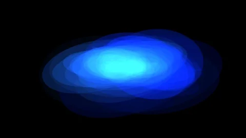 Black background with moving circles Stock Footage 108070671