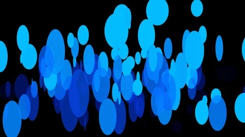 Black background with moving circles Stock Footage 108702854