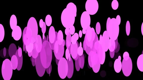Black background with moving circles Stock Footage 108704179