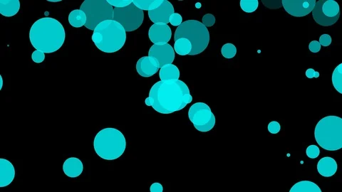 Black background with moving circles Stock Footage 112105056