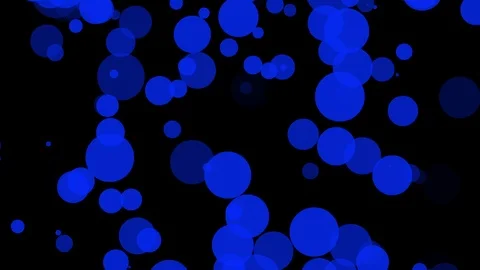 Black background with moving circles Stock Footage 112375076