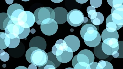 Black background with moving circles Stock Footage 112634812