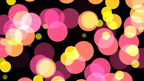 Black background with moving circles Stock Footage 112636379