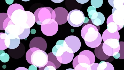 Black background with moving circles Stock Footage 112638879