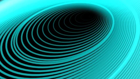 Black background with moving circular lines Stock Footage 107117305