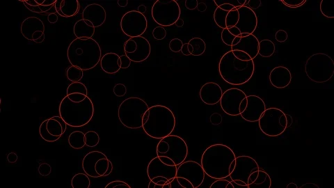 Black background with moving circular lines Stock Footage 113120086