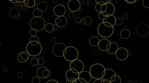 Black background with moving circular lines Stock Footage 113120418