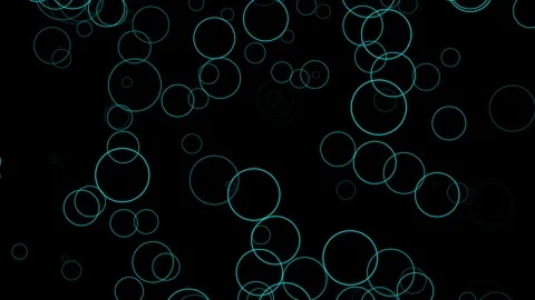 Black background with moving circular lines Stock Footage 113121104