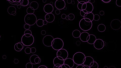 Black background with moving circular lines Stock Footage 113122680