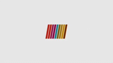Black background with moving colourful retro lines. 스톡 동영상 266697029