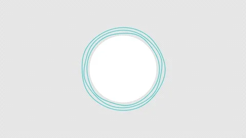 Black background with moving concentric rings and blue animated lines Stock Footage 267277376