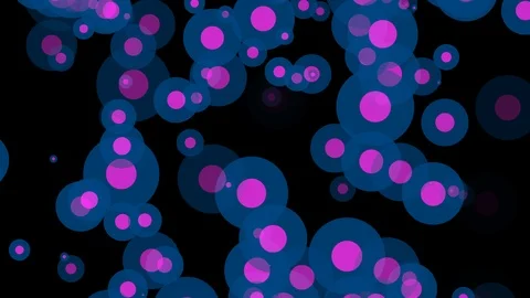 Black background with moving donut shaped circle Stock Footage 113542943
