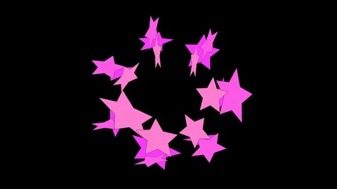 Black background with moving stars Video stock 103065176