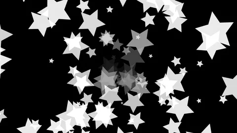 Black background with moving stars Stock Footage 105762229