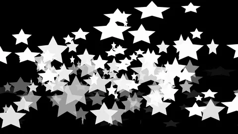 Black background with moving stars Stock Footage 108412233