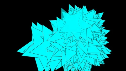 Black background with moving stars Stock Footage 109074670