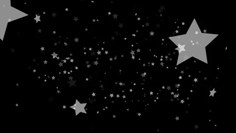 Black background with moving stars Stock Footage 122551203