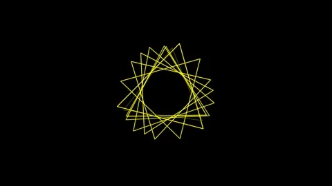 Black background with moving triangle lines Stock Footage 114105083