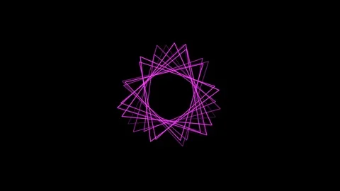 Black background with moving triangle lines Stock Footage 114106621