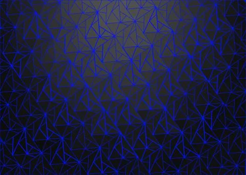 Black background with neon triangles Stock Illustration