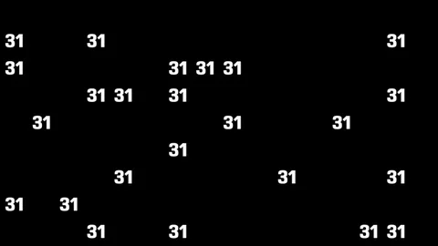 Black background with numbers random motion Stock Footage 104782235