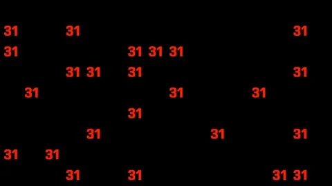 Black background with numbers random motion Stock Footage 104782906