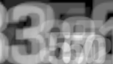 Black background with numbers random motion Stock Footage 104836852