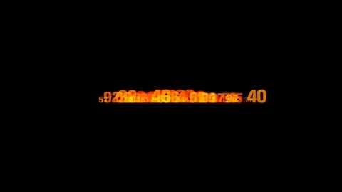 Black background with numbers random motion Stock Footage 104837122