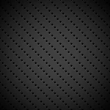 Black Background with Perforated Pattern Stock Illustration