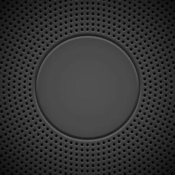 Black Background with Perforated Pattern Stock Illustration