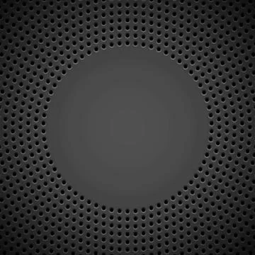Black Background with Perforated Pattern Stock Illustration