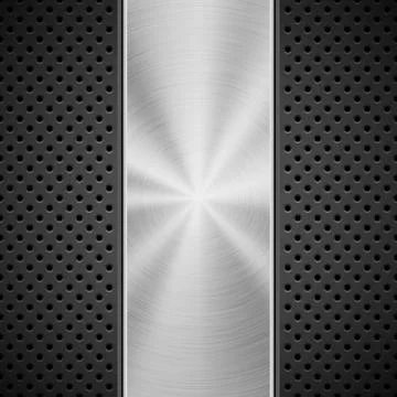 Black Background with Perforated Pattern Stock Illustration