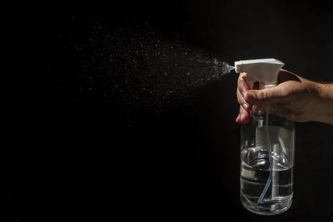 On a black background Foto stock