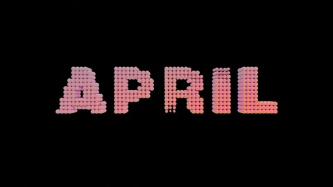A black background with a pink and orange logo Stock Footage 309923736