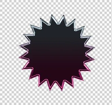 Black background with pink and white zigzag lightning bolt pattern border 스톡 일러스트
