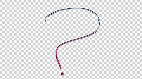 Black background with pink and white abstract swirling lines and a pink flower Stock Illustration
