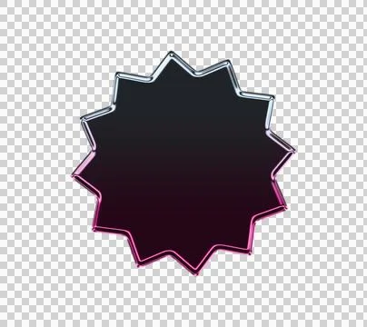 Black background with pink and white abstract swirls and waves transparent Stock Illustration