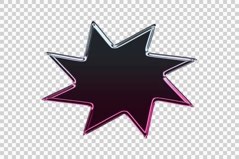 Black background with pink and white abstract geometric swoosh shapes Stock Illustration
