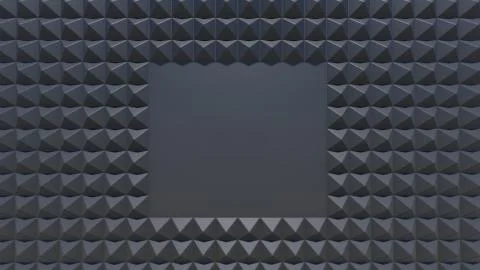 Black background with piramide pattern Stock Illustration